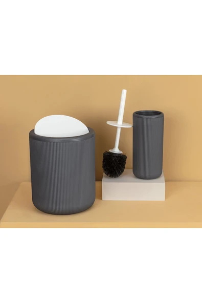 Martre 2'li Banyo Seti - Soft Gri ürün görseli 1