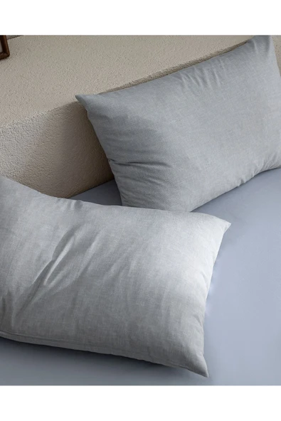 Delrico 2'li Yastık Kılıfı - Gri - Resim 2