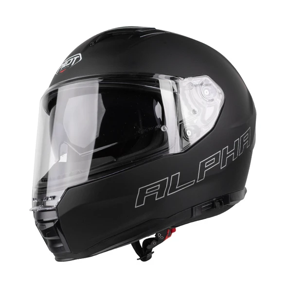 Pilot Alpha SV Mat Siyah Kapalı Motosiklet Kaskı - Resim 2