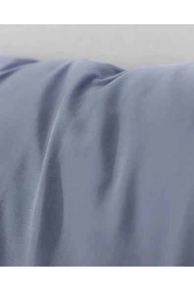 Manon %100 Pamuk 2'li Yastık Kılıfı Seti - Koyu Mavi - Resim 5