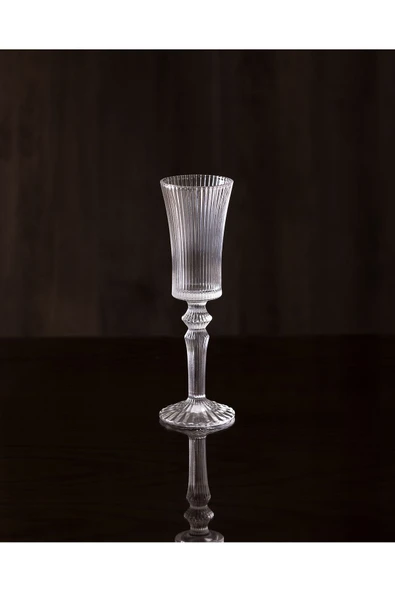 Paris 4'lü Şampanya Kadehi Seti - 210 ml - Şeffaf ürün görseli 1