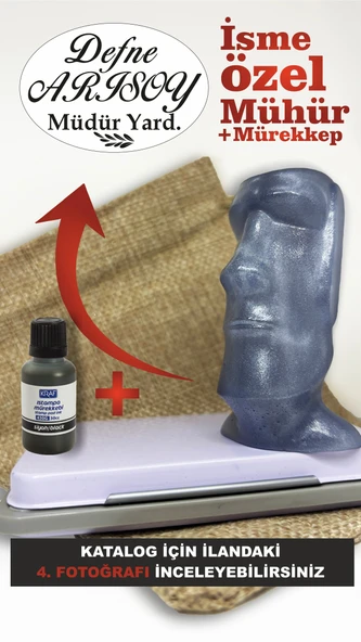 Moai Heykeli İsim Mührü, İsim Ünvan Kaşesi