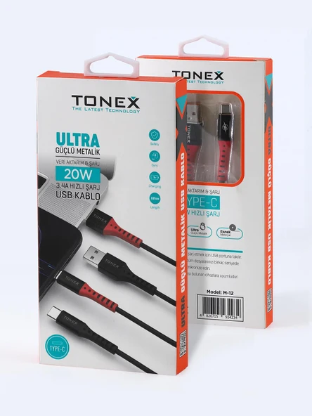 20W TYP-C Ultra Güçlü Metalik USB Kablo - 2