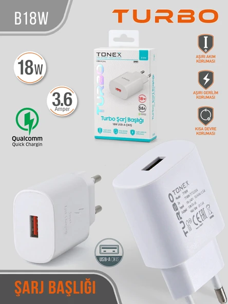 18 W Turbo Şarj Başlığı