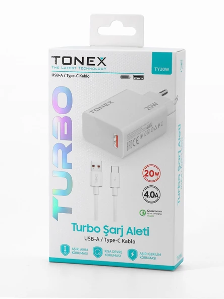 Tonex 20W TYP-C Turbo Şarj Aleti - 2