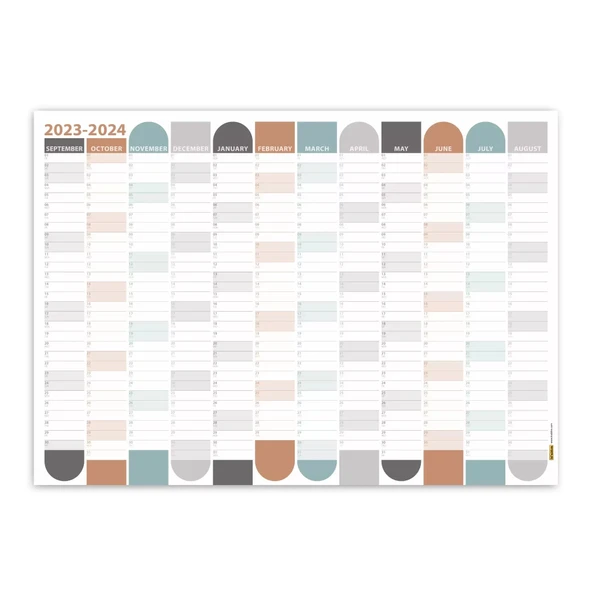 Eylül Başlangıç 2025-2026 Akademik Takvim, Boho Akademik Planlayıcı, Akademik Duvar Takvimi - Resim 5