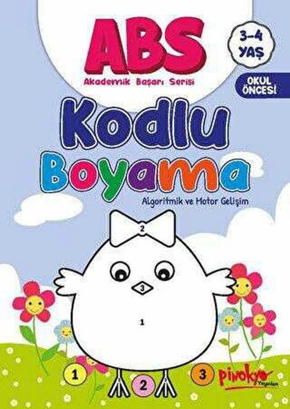 ABS Kodlu Boyama 3-4 Yaş 32 Sayfa - 1
