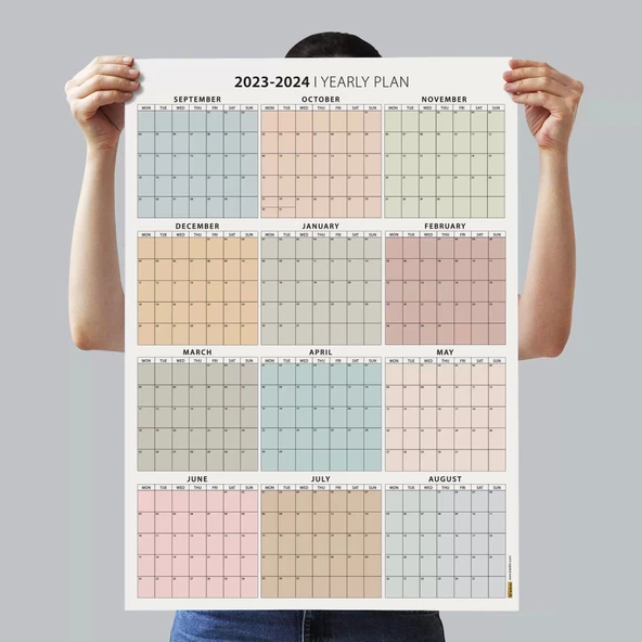 Eylül Başlangıç 2025 - 2026 Akademik Takvim, Akademik Planlayıcı Takvim, Duvar Takvimi - 4