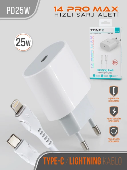 25W 14 Pro Max Hızlı Şarj Aleti