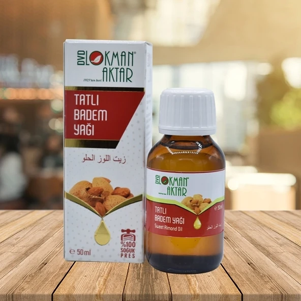 Tatlı Badem Yağı 50 ml x 6Adet, Lokman Aktar