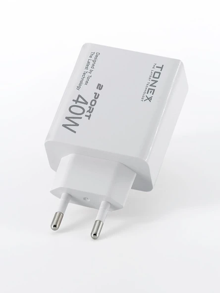 Tonex 40W TYP-C Çift Çıkışlı Şarj Aleti - 5