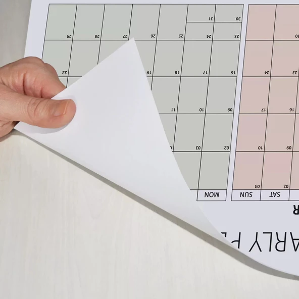 Eylül Başlangıç 2025 - 2026 Akademik Takvim, Akademik Planlayıcı Takvim, Duvar Takvimi - 6