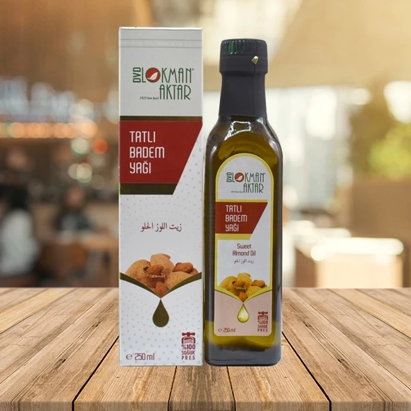 Tatlı Badem Yağı 250 ml, Lokman Aktar 2 Adet ürün görseli