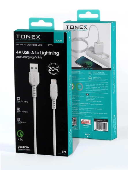 4A 20W LIGHTNING Kablo - 2