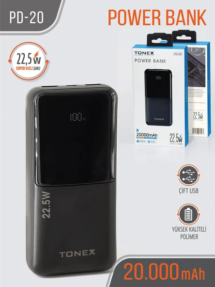 Tonex 20 B. 22.5W Powerbank