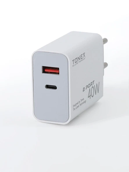Tonex 40W TYP-C Çift Çıkışlı Şarj Aleti - 4