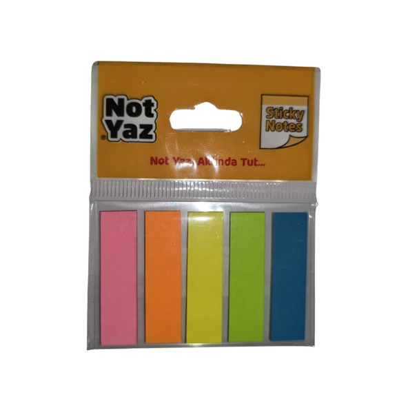 5  Renkli Neon Sayfa İşaretleyici Kağıt Ayraç ürün görseli