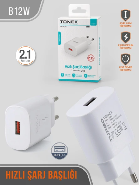 12 W Hızlı Şarj Başlığı