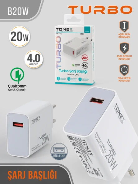 20 W Turbo Şarj Başlığı
