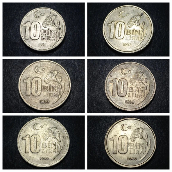 Escoines 39963689923c70bbe1 1995 1996 1997 1998 1999 2000 10bin lira para ürün görseli 1
