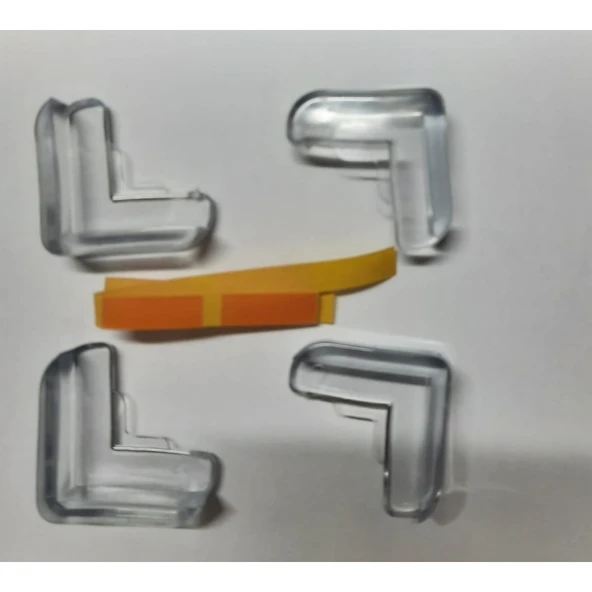 4 lü Masa Sehpa Köşe Koruyucu Silikon- Çocuk Koruma Aparatı (4915) - 4