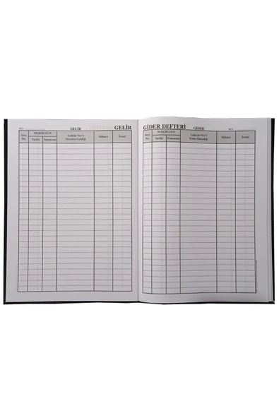Gelir Gider Defteri Sert Kapak 100 Yaprak A4 - Resim 2