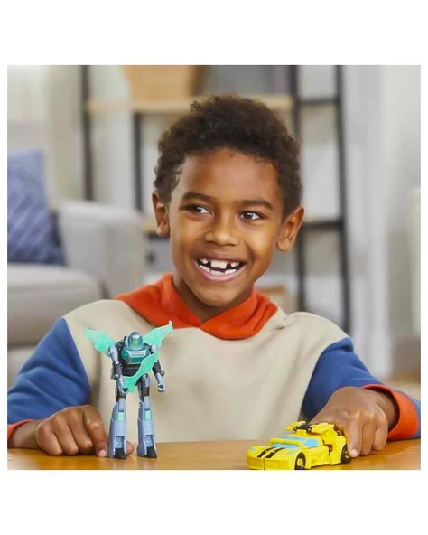 Hasbro Transformers Earthspark Bumblebee ve Mo Malto Figürleri F8439 - Resim 4