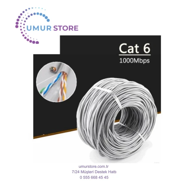 Kaliteli 60MT 60M 60 Metre Cat6 Cat 6 Cat6 Network Ethernet Kablosu Internet Televizyon Modem Ara