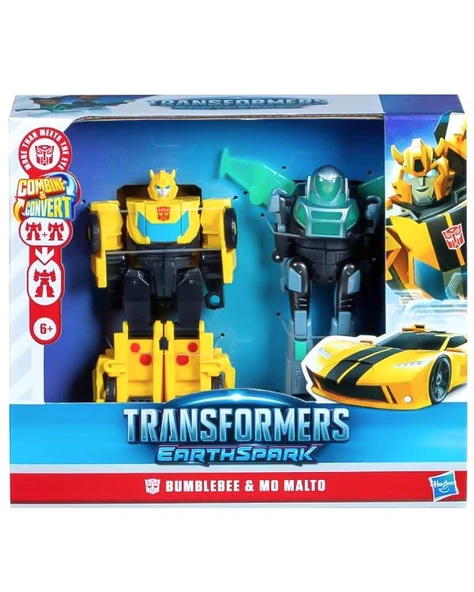 Hasbro Transformers Earthspark Bumblebee ve Mo Malto Figürleri F8439 ürün görseli