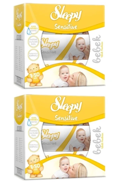 Sleepy Sensitive Islak Havlu Mendil 50 Yaprak 6 Lı Set ürün görseli