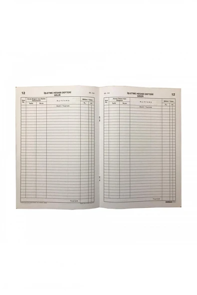 İşletme Hesabı Gelir-gider Defteri A4 Kalın Kapak ürün görseli