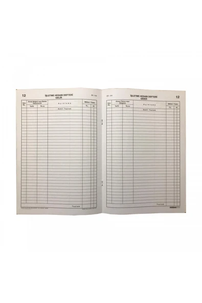 İşletme Hesabı Gelir-gider Defteri A4 Kalın Kapak - Resim 2