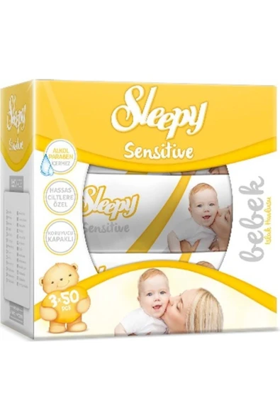 Sleepy Sensitive Islak Havlu Mendil 50 Yaprak 6 Lı Set - Resim 2