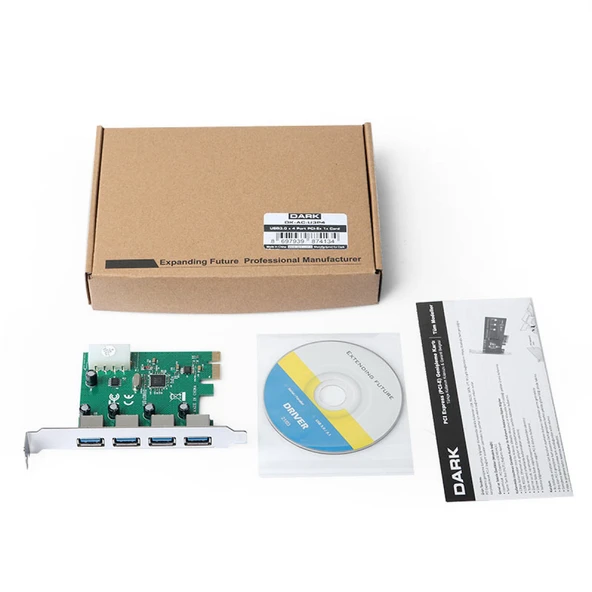 Dark 4 x USB 3.0 Portlu PCI Express x1 Kart - 5