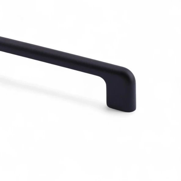 Ilıca Mat Siyah Metal Kulp 160 mm - 16 cm Mobilya Çekmece Mutfak Dolabı Dolap Kulpları Kulbu Kulpu - Resim 3