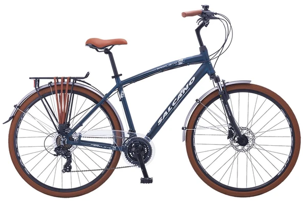 Salcano Sarajevo 700 Man Hidrolik Fren 28" Jant 19'' 21 Vites Hidrolik Fren Şehir Bisikleti Mavi - Resim 2