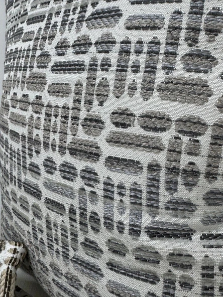 NİVEMESHOME KIRLENT KILIFI 45X45 LİSA 04 GRİ - 7