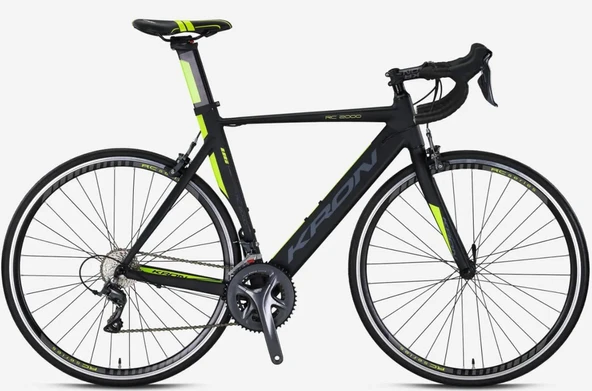 Kron RC 2000 28" Jant Yol Bisikleti 56' Kadro 16 Vites Kaliper Fren Mat Siyah Neon Sarı - Resim 2