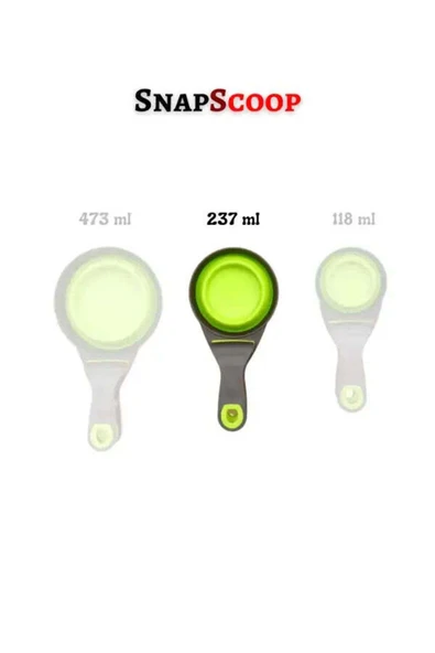 DaduMla SnapScoop Mandallı ve Katlanan Silikon Mama Kepçesi - 237 ml ürün görseli 1