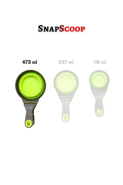 DaduMla SnapScoop Mandallı ve Katlanan Silikon Mama Kepçesi - 437 ml ürün görseli 1