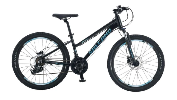 Salcano NG Team200 Lady 24 Jant 21 Vites Hidrolik Fren Çocuk Dağ Bisikleti Siyah Parlak Mavi ürün görseli