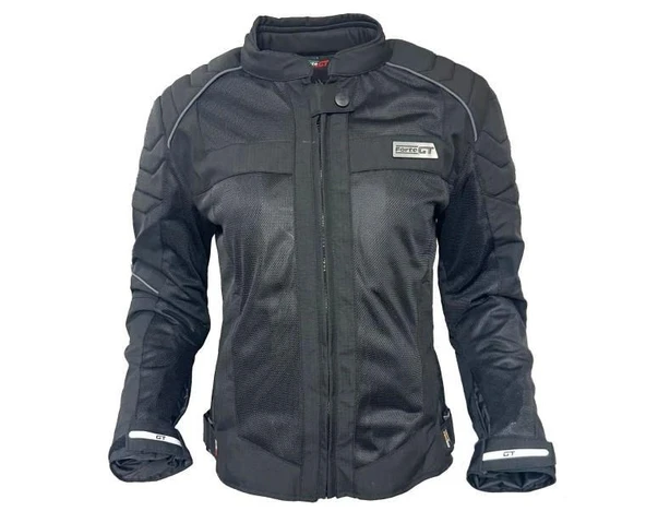 Forte Gt 2001057 Dark Night Kadın Yazlık 3 Kademeli Korumalı Motosiklet Montu 3XL Beden - 2