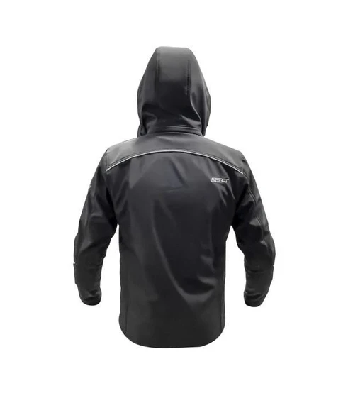 Forte Gt 1084 Babil Full Koruma 4 Mevsim Kışlık Softshell Motosiklet Montu L Beden Siyah - 3