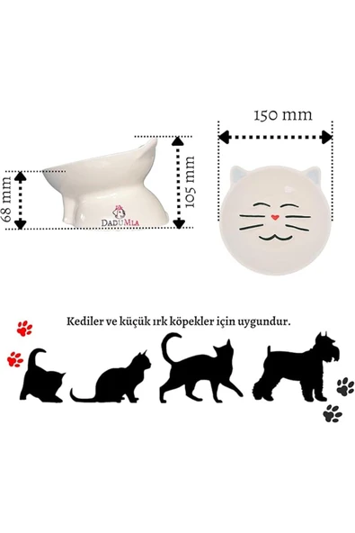 DaduMla Melove Porselen Yavaş Yeme Mama Kabı (Bloom) - Resim 2