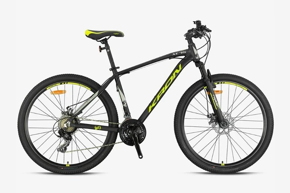Kron Xc 75 29 Jant Alüminyum Kadro 21 Vites Mekanik Disk Fren 17''Kadro Dağ Bisikleti Siyah Sarı ürün görseli 1