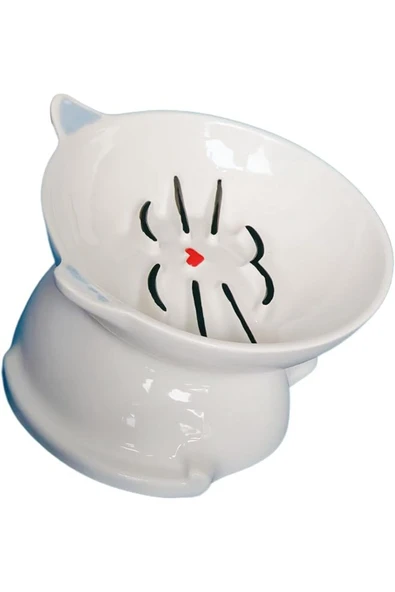 DaduMla Melove Porselen Yavaş Yeme Mama Kabı (Bloom) - Resim 4