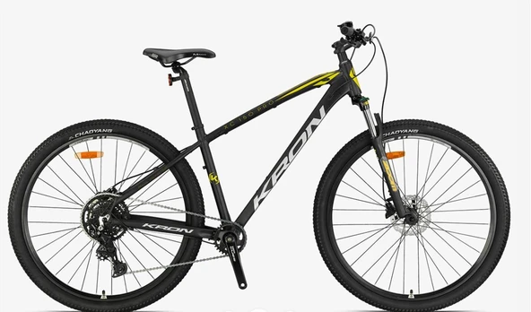 Kron XC 150 Pro 29" Jant Hidrolik Disk Mtb Dağ Bisikleti Shimano CUES U4000 9 Vites 1×9 Siyah Sarı ürün görseli