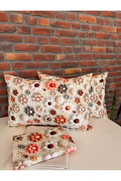 Sheri Home Tekstil Digital Baski %100 Pamuk Çarşaf Takımı 180 X 200 TY72828272 - Resim 2