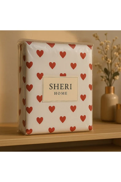 Sheri Home Yeni Kare Lastikli Çarşaflı Çift Kişilik Nevresim Takımı - Resim 4