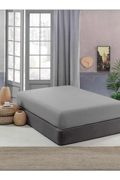 Sheri Home Düz Pamuklu Ütülenebilir Penye Lastikli Çarşaf Betsey001453 ürün görseli 1